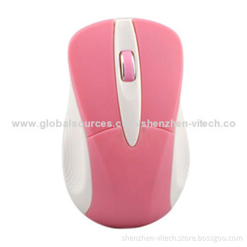 Wired 3D Optical Mouse, USB Port, Simple and Curve Appearance
